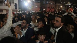 מחאת חרדים כנגד מעצר בני הישיבות בבני ברק