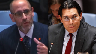 דני דנון ועו"ד איתי אפשטיין שהשווה את נתניהו וטראמפ להיטלר וקרא לפעול נגד ישראל