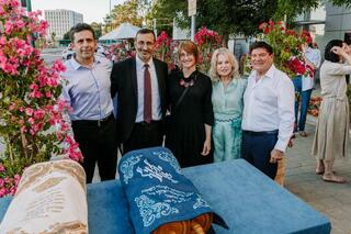 Ron Shapira, Rafi and Ofra Elul, and Shelly and Doron Perez 