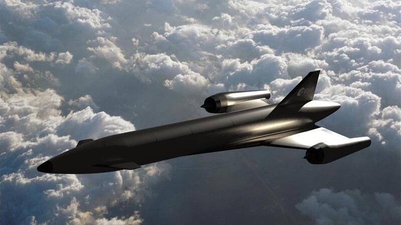 Rendering of the INVICTUS hypersonic aircraft (Photo: ESA) הדמיית כלי הטיס ההיפרסוני INVICTUS