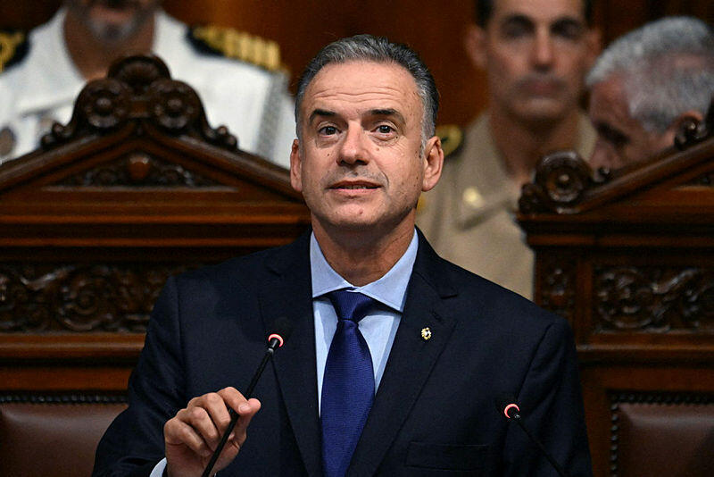 Yamandú Orsi (Photo: AFP) נשיא אורוגוואי יאמאנדו אורסי
