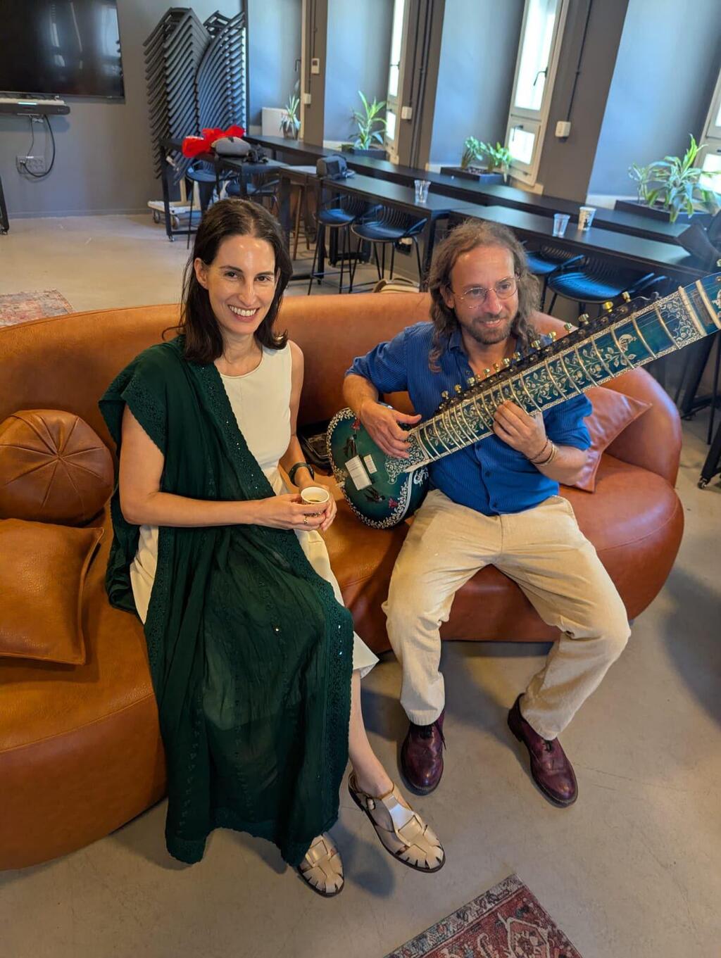 Shiran Mlamdovsky Somech and Yoav Faketa (Photo: Noa Muzafi) Shiran Mlamdovsky Somech and Yoav Faketa