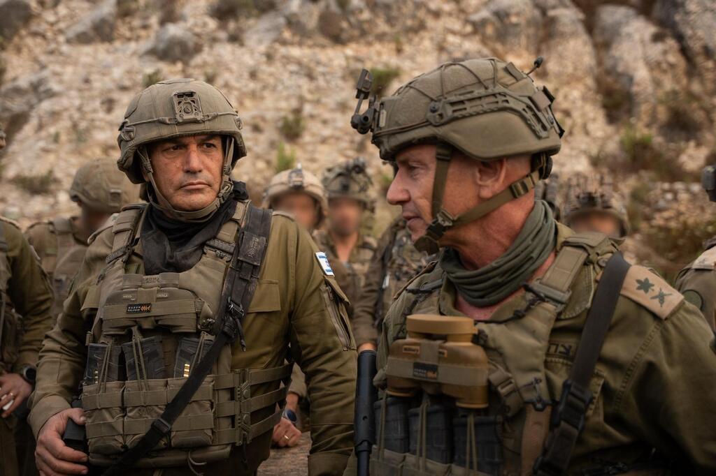 IDF Chief of Staff Lt. Gen. Eyal Zamir touring southern Lebanon (Photo: IDF) הרמטכ״ל ברכס הבופור