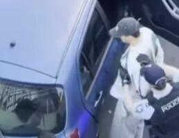 One of the suspects arrested by police (Photo: from newsverse24) מעצר אחד החשודים
