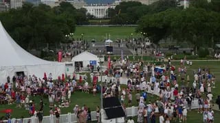 People evacuate the area  