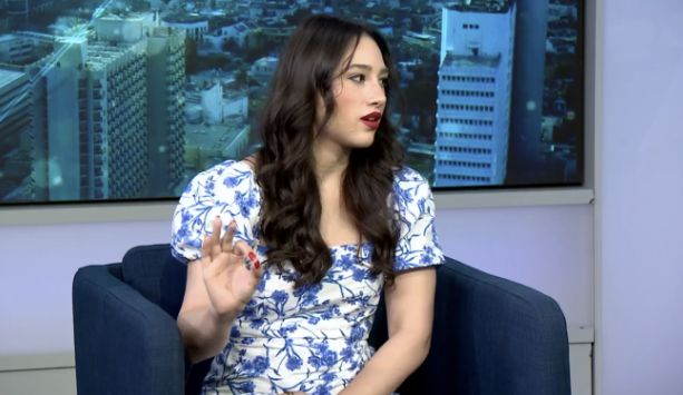 India Naftali in the new episode, discussing how sporting events and public gatherings are increasingly becoming platforms for political extremism (Photo: Screengrab) All Caps ep. 17