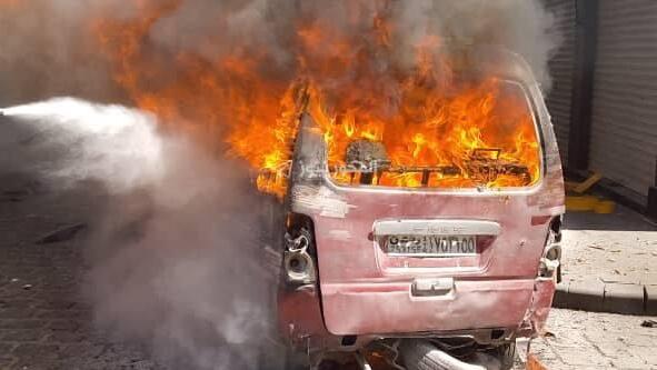 The car that exploded in Damascus הרכב שהתפוצץ בדמשק