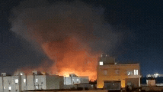 Footage from US strikes in Iran תקיפות בבושהר