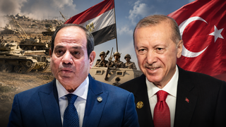 Abdel Fattah el-Sisi and Recep Tayyip Erdogan 