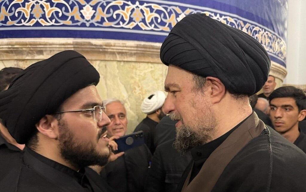 Mehdi Nasrallah (left) at the funeral of Ali Khamenei Mehdi Nasrallah (left) at the funeral of Ali Khamenei