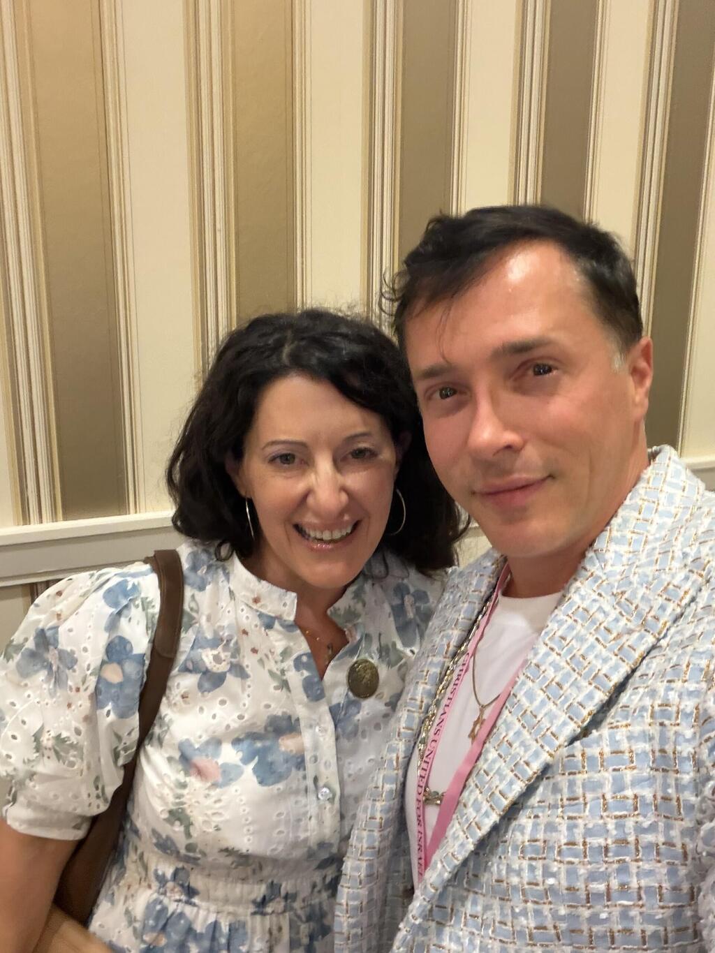 Yuval David with Shari Dollinger Magnus, Co-Executive Director of Christians United For Israel (Photo: Yuval David) with Shari Dollinger Magnus, Co-Executive Director of Christians United For Israel
