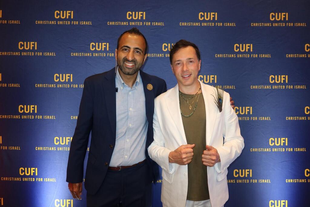 Yuval David with Kasim Hafeez, Director of Digital Strategy for Christians United For Israel (Photo: Yuval David) with Kasim Hafeez, Director of Digital Strategy for Christians United For Israel