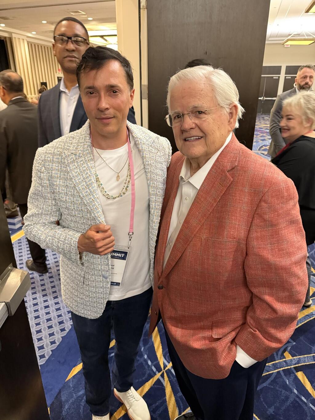 Yuval David with Pastor John Hagee, founder and National Chairman of Christians United For Israel (Photo: Yuval David) with Pastor John Hagee, founder and National Chairman of Christians United For Israel