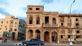 An abandoned residential building in Havana, Cuba 