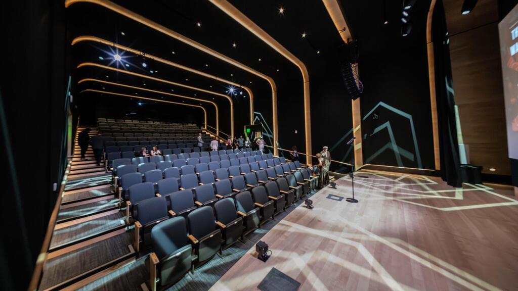 The new center also includes a theater that hosts cultural events, music, films, lectures and public discussions (Photo: courtesy of Goldrich Cultural Center) Goldrich Cultural Center