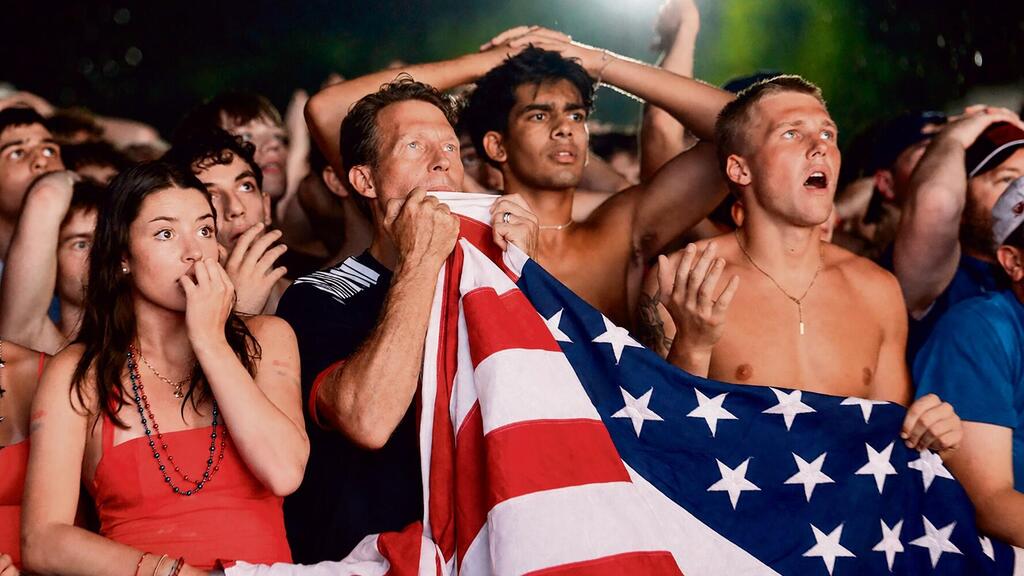 US fans (Photo: Eric Lee/Reuters) אוהדי ארה"ב