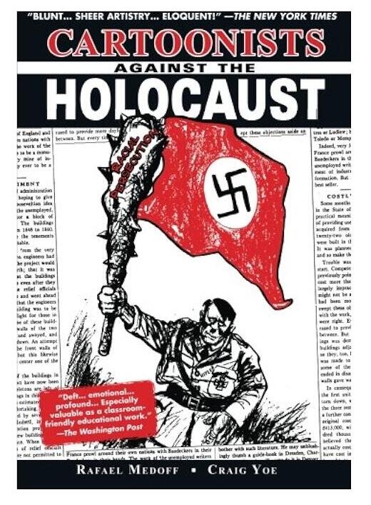 Photo: Screenshot עטיפת הספר "קריקטוריסטים נגד השואה"