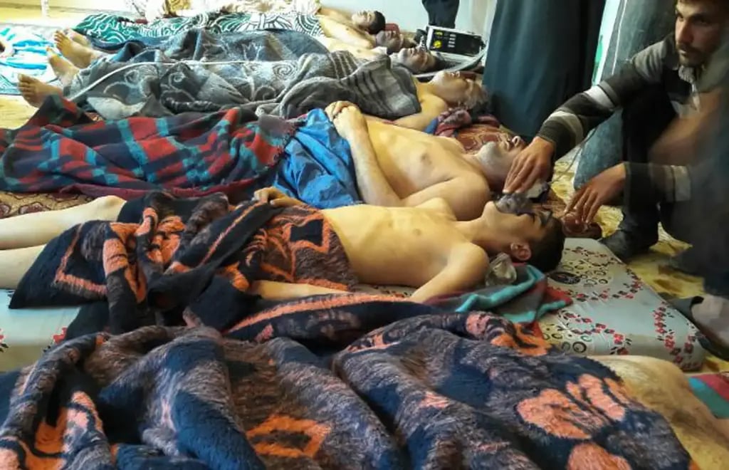 Victims of a sarin attack in Khan Sheikhoun, Syria in 2016 (Photo: AP) Victims of a sarin attack in Khan Sheikhoun, Syria in 2016