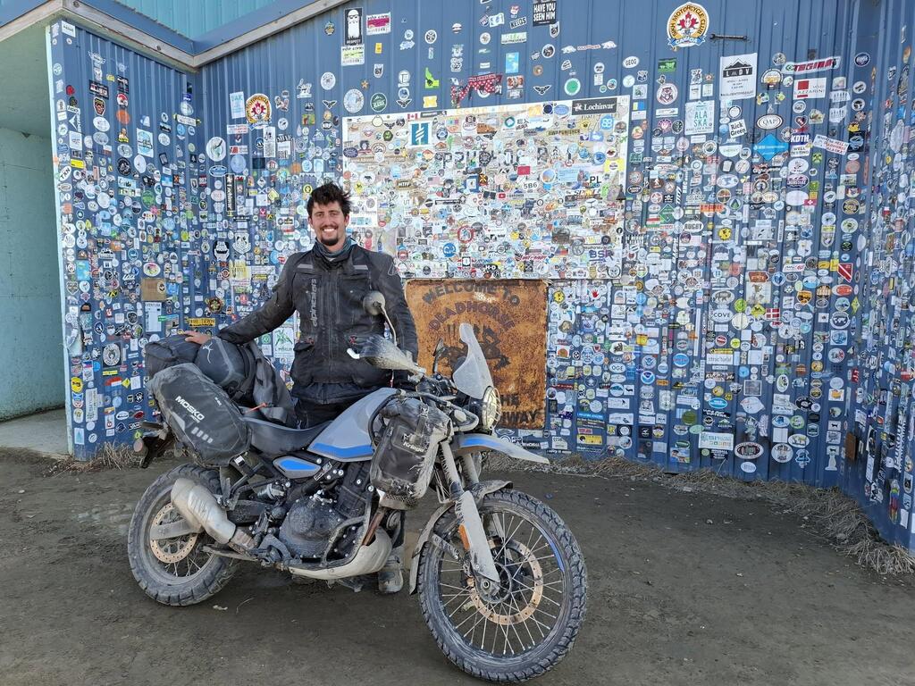 Nimrod Mellhausen-Hasson at the start of his journey (Photo: Courtesy) נמרוד בתחילת המסע