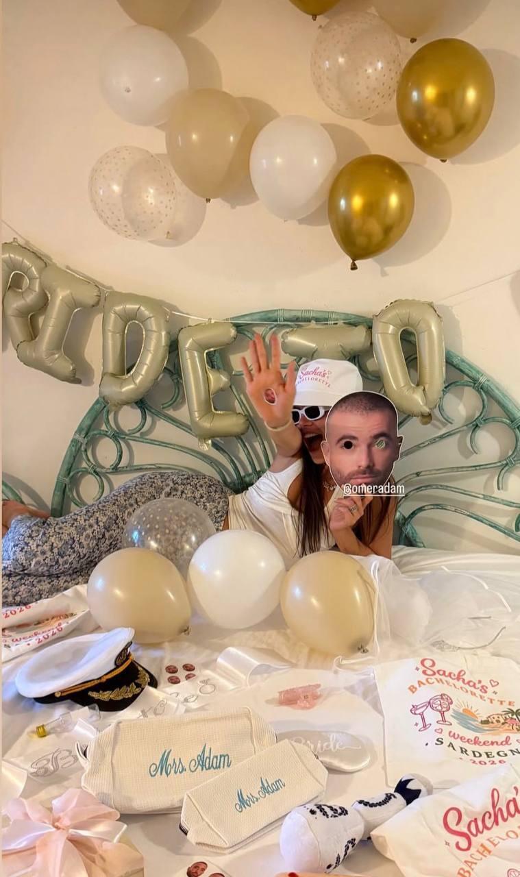סשה ישראלוביץ' חוגגת מסיבת רווקות (צילום: מתוך אינסטגרם) סשה ישראלוביץ' חוגגת מסיבת רווקות