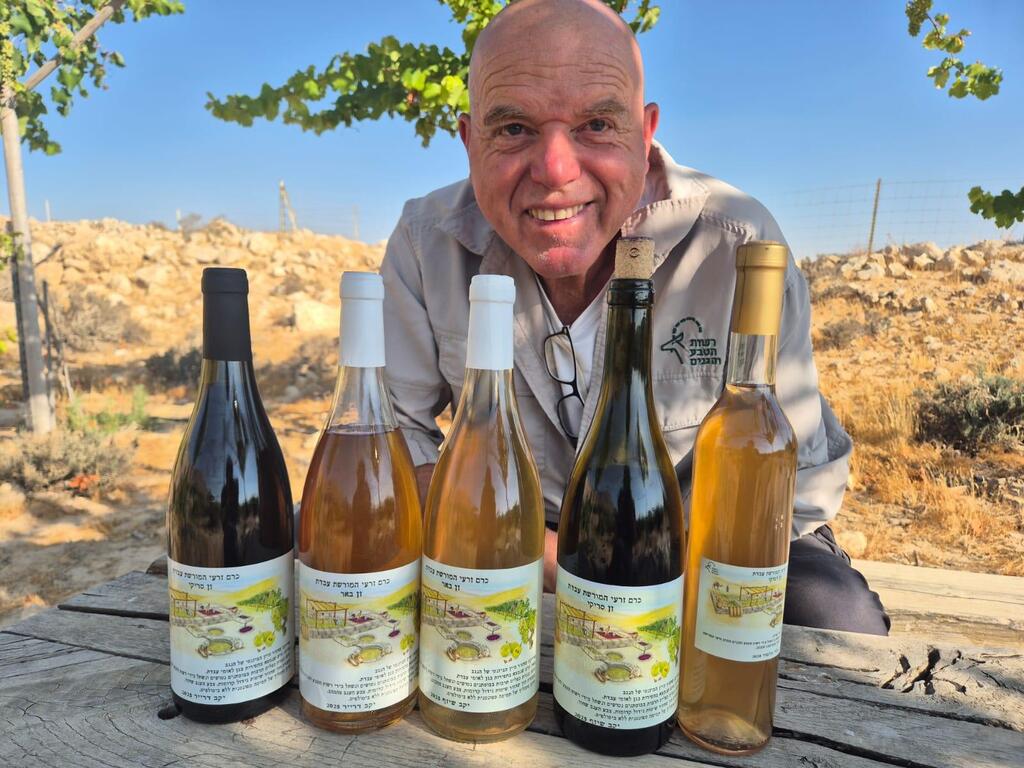 Wine produced from Avdat’s heritage vineyard (Photo: Ilana Curiel) יין של כרם המורשת בעבדת
