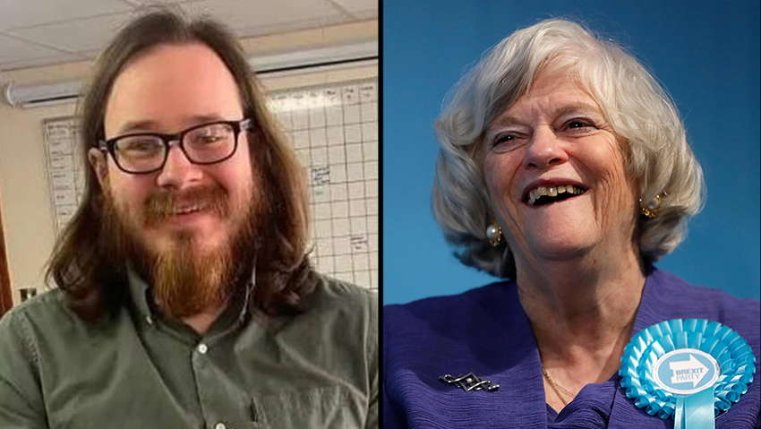 Murder suspect Joshua Kerry and the late Widdecombe. ‘He became increasingly withdrawn after his father’s death’ (Photo: AP Photo/Kirsty Wigglesworth) בריטניה ג'ושוע קרי ה חשוד ב רצח אן ווידקומב