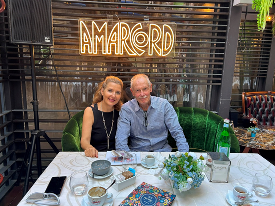 Hadar Galron and Erri De Luca (Photo: Courtesy) Hadar Galron and Erri De Luca