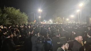 מחאת חרדים בכפר יונה