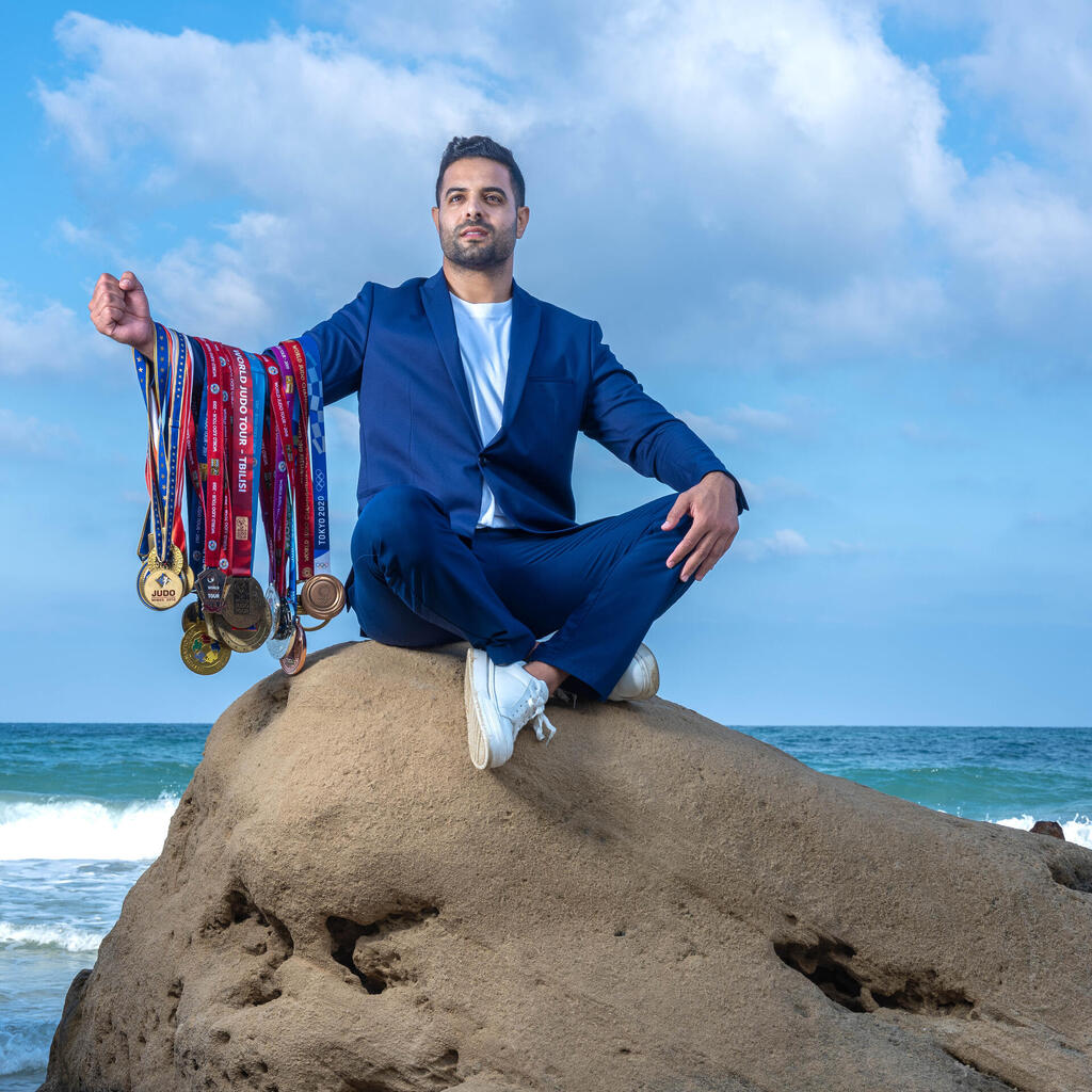 Sagi Muki. Adjusts to being called a former athlete (Photo: Yuval Chen) שגיא מוקי