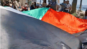 "חוששים לרדת": דגל פלסטין חיכה לישראלים בכרתים