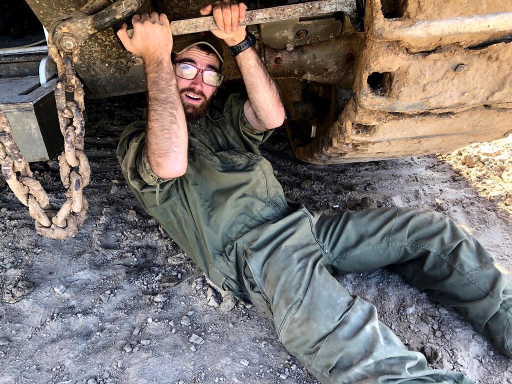 Gross in Gaza, shortly before he fell (Photo: courtesy of the family) Gross in Gaza, shortly before he fell