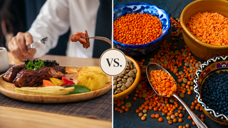 Lentils or meat