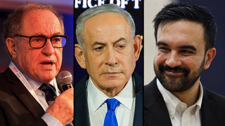 Prof. Alan Dershowitz, New York City Mayor Zohran Mamdani, Prime Minister Benjamin Netanyahu 