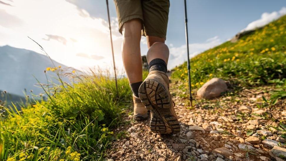 Hiking in the German Alps (Photo: r.classen/Shutterstock) מטייל באלפים הגרמנים