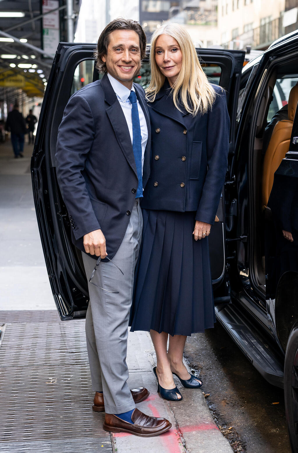 Gwyneth Paltrow and Brad Falchuk (Photo: Gettyimages IL/Gilbert Carrasquillo ) גווינת' פאלטרו ובראד פאלצ'וק