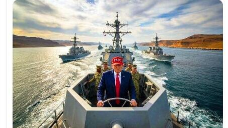 Один из постов Трампа про Ормуз פוסט AI שטראמפ העלה