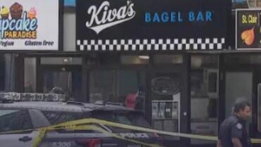 One of the Kiva’s Bagel Bar branches that was targeted (Photo: B’nai Brith Canada) אחד הסניפים שנפגעו