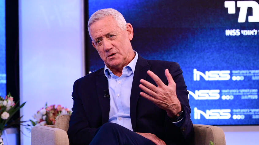 Benny Gantz (Photo: Yuval Chen) ועידת הביטחון הלאומי של קבוצת "ידיעות אחרונות" בשיתוף המכון למחקרי ביטחון לאומי INSS