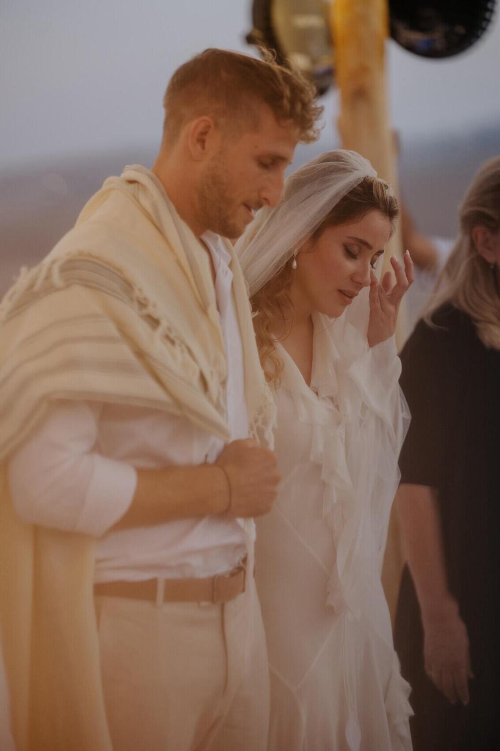 אור אלחרר שפילמן בחתונתה עם יותם