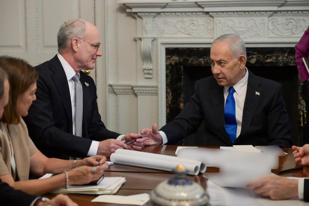 ראש הממשלה בנימין נתניהו וצוותו בהכנה לקראת הפגישה עם הנשיא טראמפ בבית הלבן