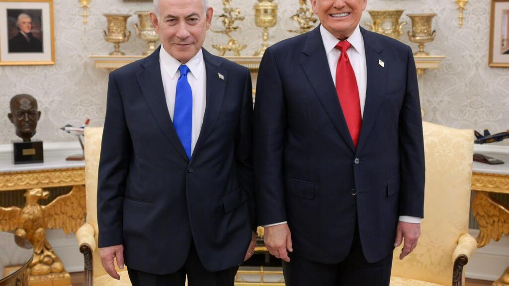 ראש הממשלה בנימין נתניהו נפגש עם נשיא ארה"ב דונלד טראמפ בבית הלבן