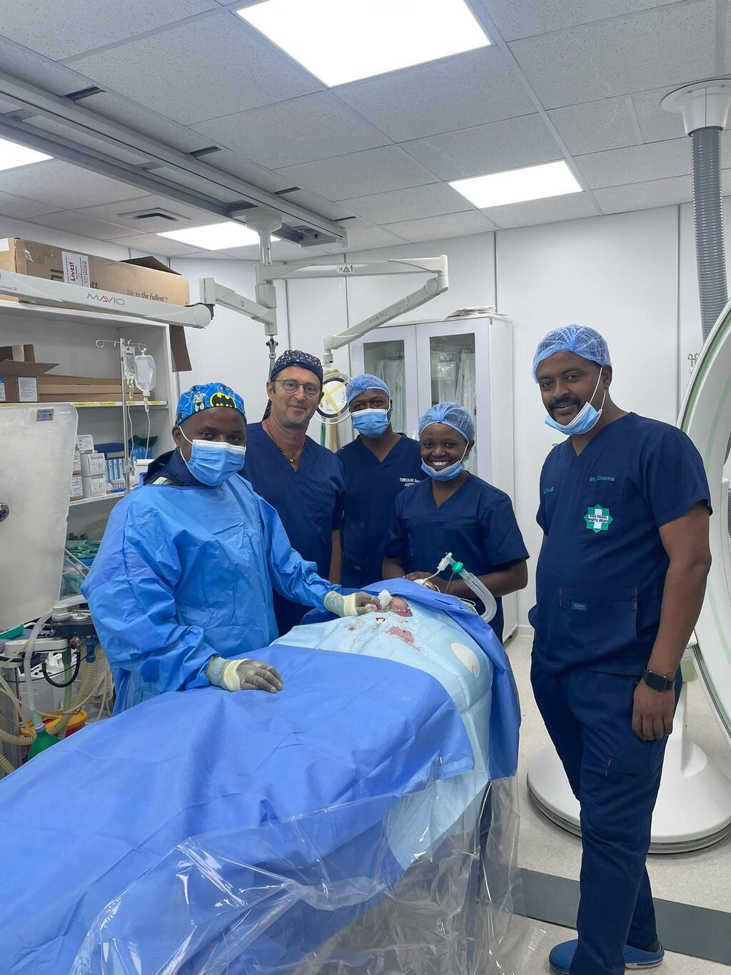 Dr. Sagi Assa with Rwanda team