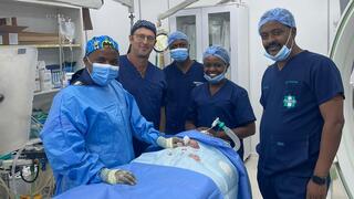 Dr. Sagi Assa with Rwanda team