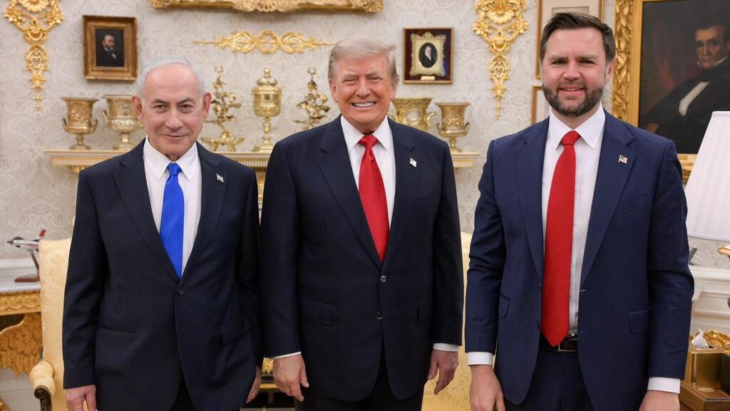 ראש הממשלה בנימין נתניהו נפגש עם נשיא ארה"ב דונלד טראמפ בבית הלבן