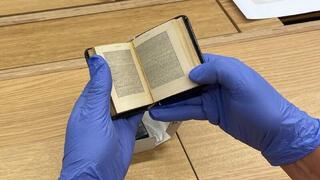 The miniature Bible written by Shlomo Knobel in the Lodz Ghetto