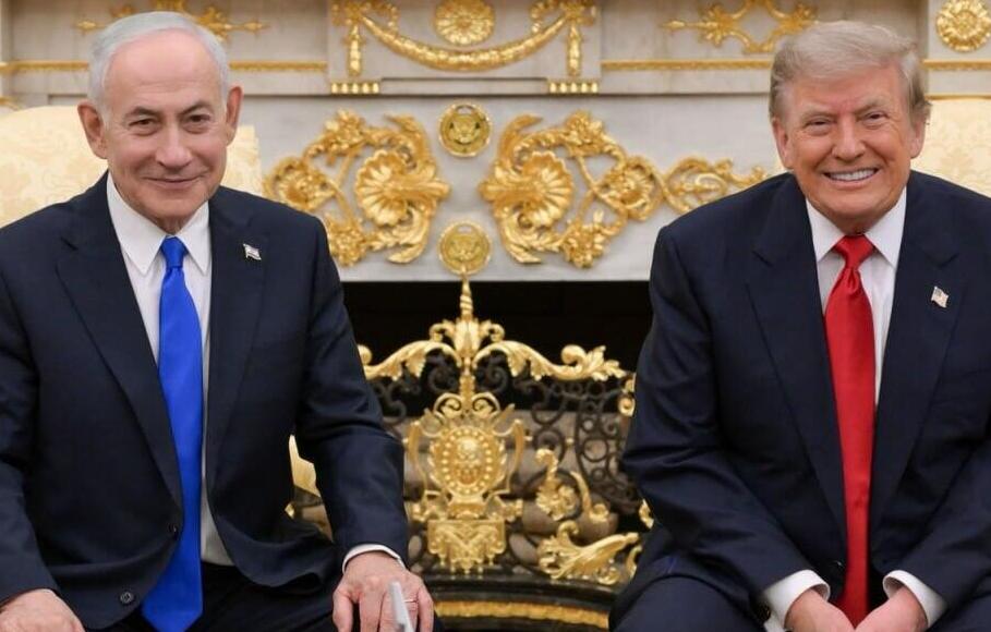 Netanyahu visitst Trump at the White House last month (Photo: Maayan Toaf/GPO) ראש הממשלה בנימין נתניהו נפגש עם נשיא ארה"ב דונלד טראמפ בבית הלבן