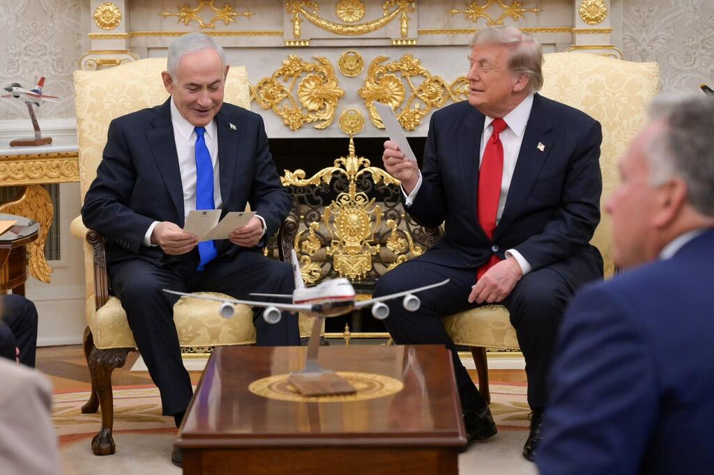 ראש הממשלה בנימין נתניהו נפגש עם נשיא ארה"ב דונלד טראמפ בבית הלבן