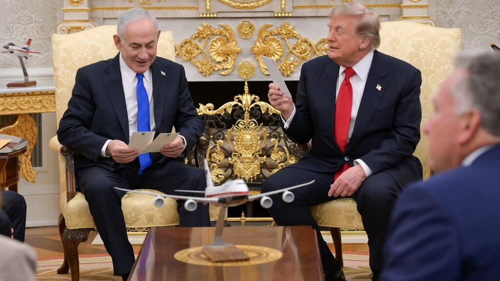 ראש הממשלה בנימין נתניהו נפגש עם נשיא ארה"ב דונלד טראמפ בבית הלבן