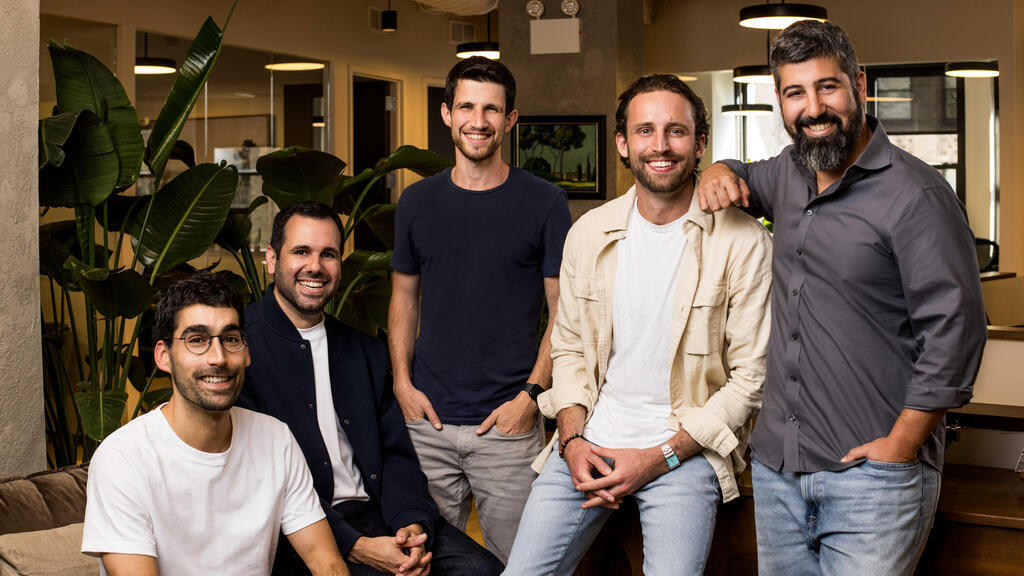 Cyera and Oasis founders, from right: Yotam Segev, Danny Brickman, Yonatan Itay, Amit Zimerman and Tamar Bar-Ilan 