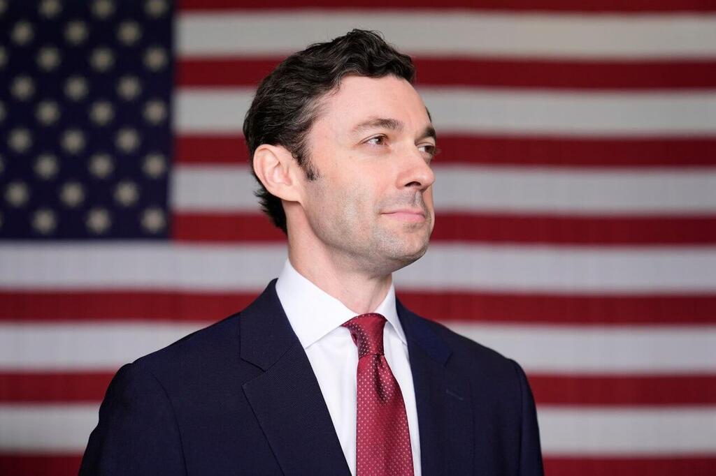 Jon Ossoff, 39-year-old Jewish senator from Georgia, who is becoming the Democratic Party’s new hope (Photo: AP Photo/Brynn Anderson, File) ג'ון אוסוף סנאטור דמוקרטי מ ג'ורג'יה ארה"ב ארכיון 2025